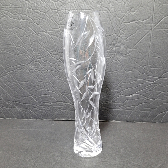 Lenox Opal Innocence Handcut Crystal Bud Vase NOB Rare Gorgeous - Picture 1 of 11